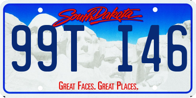 SD license plate 99TI46