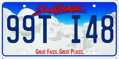 SD license plate 99TI48
