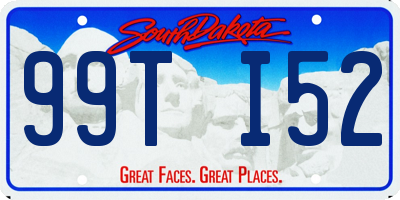 SD license plate 99TI52