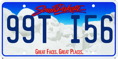 SD license plate 99TI56