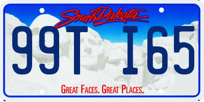 SD license plate 99TI65