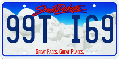 SD license plate 99TI69