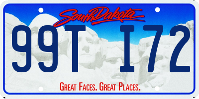 SD license plate 99TI72