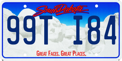 SD license plate 99TI84