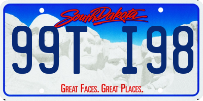 SD license plate 99TI98