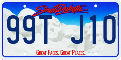 SD license plate 99TJ10