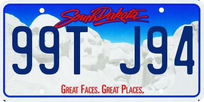SD license plate 99TJ94