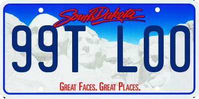 SD license plate 99TL00