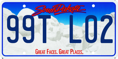 SD license plate 99TL02