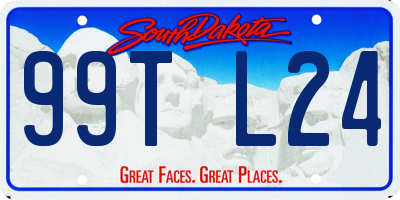 SD license plate 99TL24
