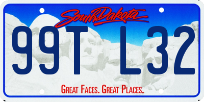 SD license plate 99TL32