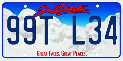 SD license plate 99TL34