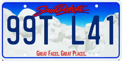 SD license plate 99TL41