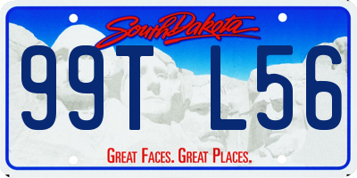 SD license plate 99TL56