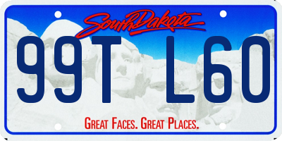 SD license plate 99TL60