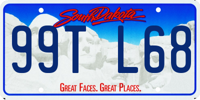 SD license plate 99TL68