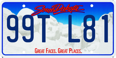 SD license plate 99TL81