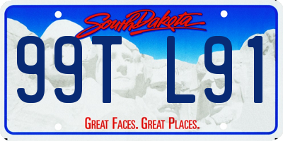 SD license plate 99TL91