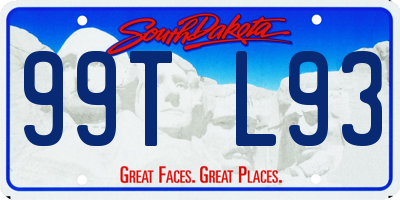 SD license plate 99TL93