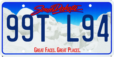 SD license plate 99TL94