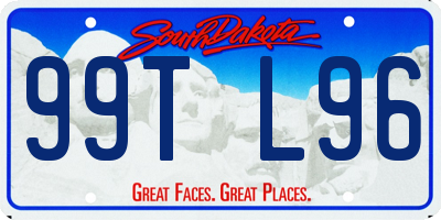 SD license plate 99TL96