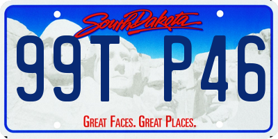 SD license plate 99TP46