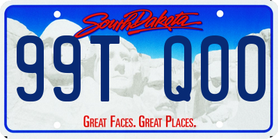 SD license plate 99TQ00