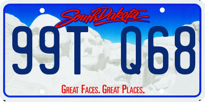 SD license plate 99TQ68