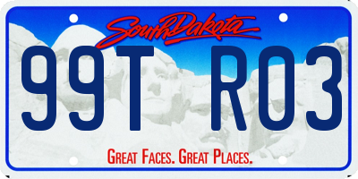 SD license plate 99TR03