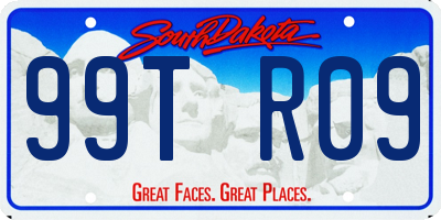 SD license plate 99TR09