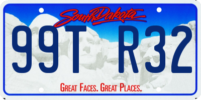 SD license plate 99TR32