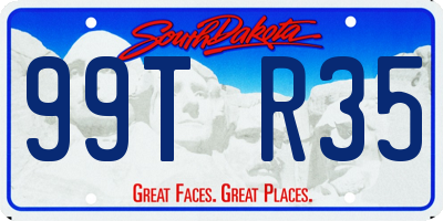 SD license plate 99TR35