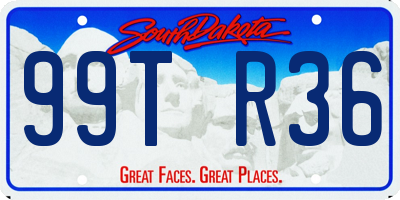 SD license plate 99TR36