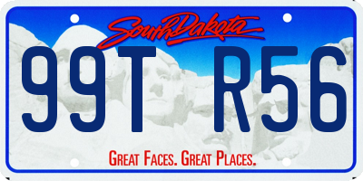 SD license plate 99TR56