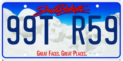 SD license plate 99TR59