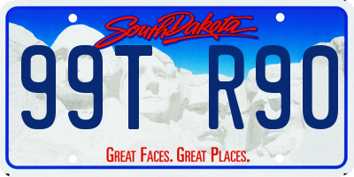 SD license plate 99TR90