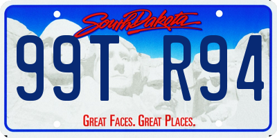 SD license plate 99TR94