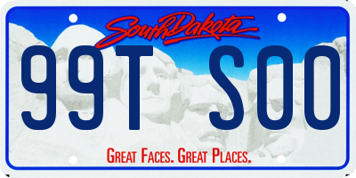 SD license plate 99TS00