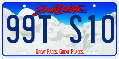 SD license plate 99TS10