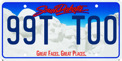 SD license plate 99TT00