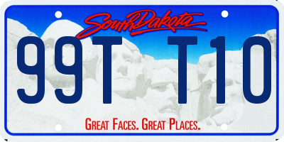 SD license plate 99TT10