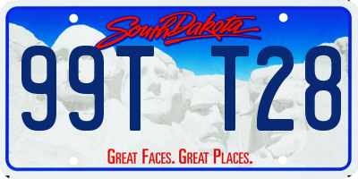 SD license plate 99TT28