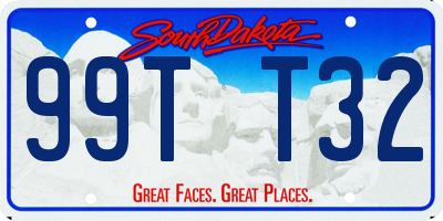 SD license plate 99TT32