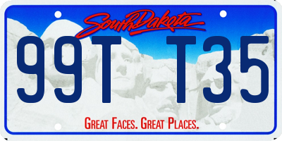 SD license plate 99TT35