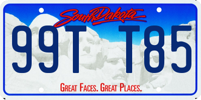 SD license plate 99TT85