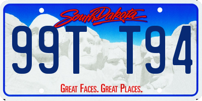 SD license plate 99TT94