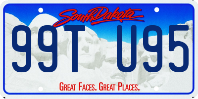 SD license plate 99TU95