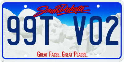 SD license plate 99TV02