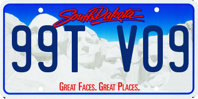 SD license plate 99TV09