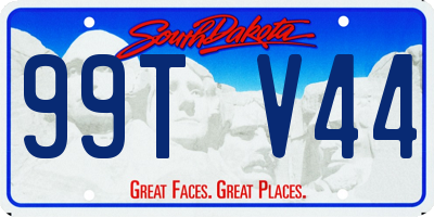 SD license plate 99TV44